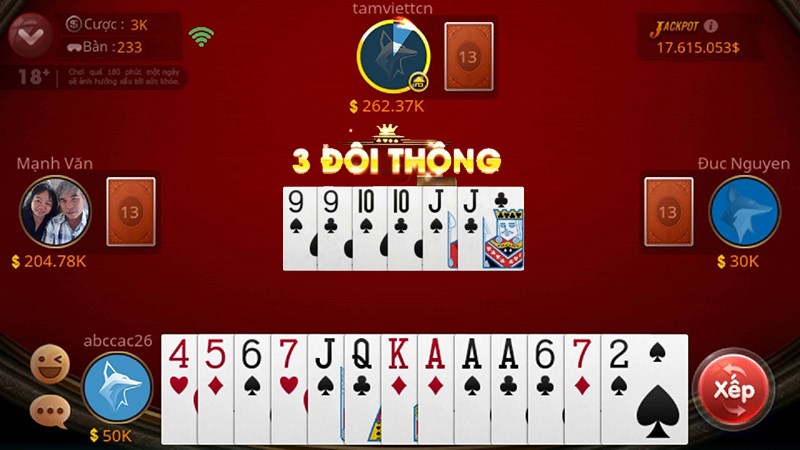 Ba Đôi Thông (3 Đôi Liên Tiếp)